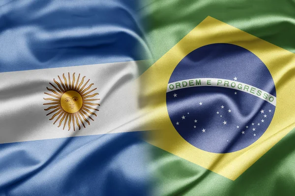 Αργεντινή και Βραζιλία — Φωτογραφία Αρχείου