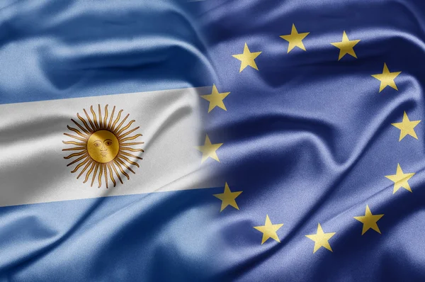 Argentina och eu — Stockfoto