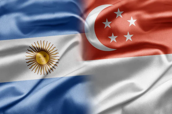 Argentina och singapore — Stockfoto