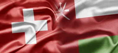 Switzerland and Oman clipart