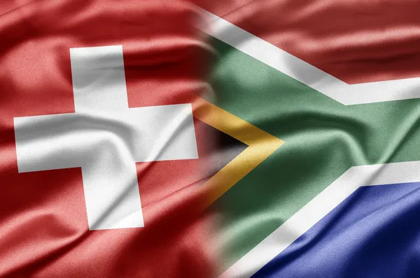 Svájc és a Dél-afrikai Köztársaság — Stock Fotó