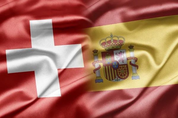 Svizzera e Spagna — Foto Stock