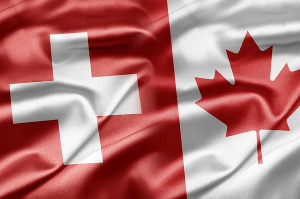Suíça e Canadá — Fotografia de Stock