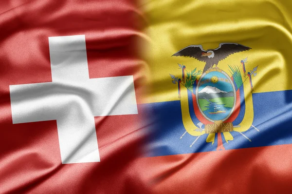 Schweiz und Ecuador — Stockfoto