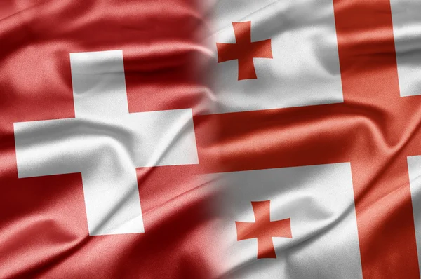 Suiza y Georgia — Foto de Stock
