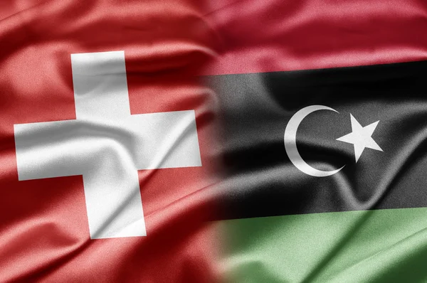Svájc és Líbia — Stock Fotó