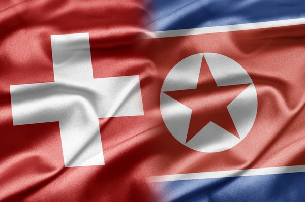 Schweiz und Nordkorea — Stockfoto