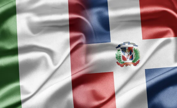 Italia y República Dominicana — Foto de Stock