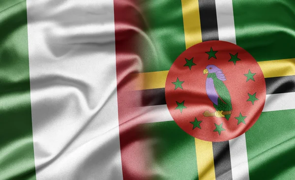 Italien und Dominica — Stockfoto