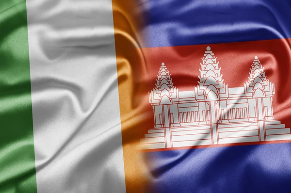 Irsko a Kambodža — Stock fotografie
