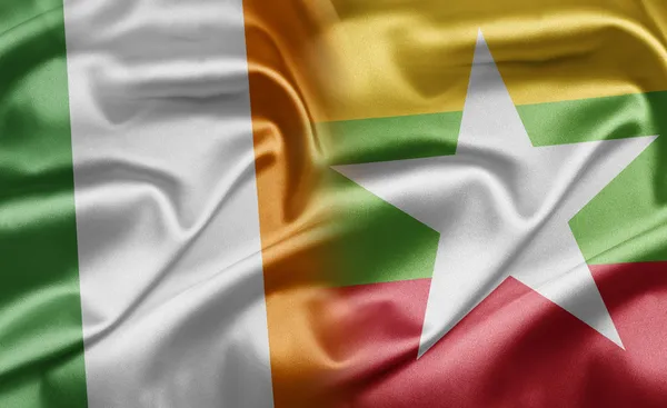 Irland und myanmar — Stockfoto