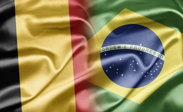 Belgien und Brasilien — Stockfoto