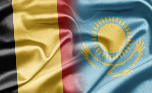 Бельгія та Казахстану — стокове фото