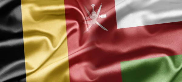 Belgien och oman — Stockfoto