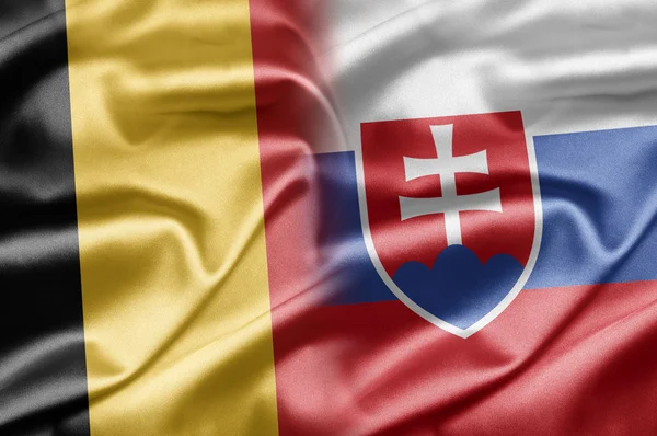 Belgien och Slovakien — Stockfoto