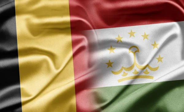 Belgien och Tadzjikistan — Stockfoto