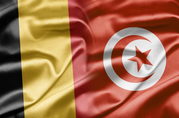 Бельгия и Тунис — стоковое фото