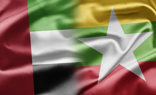 Vereinte arabische Emirate und Myanmar — Stockfoto