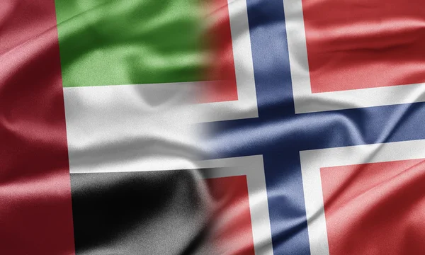 Birleşik Arap Emirlikleri ve Norveç — Stok fotoğraf