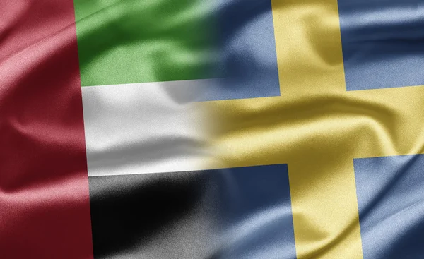 United Arab Emirates and Sweden — Stock Photo, Image