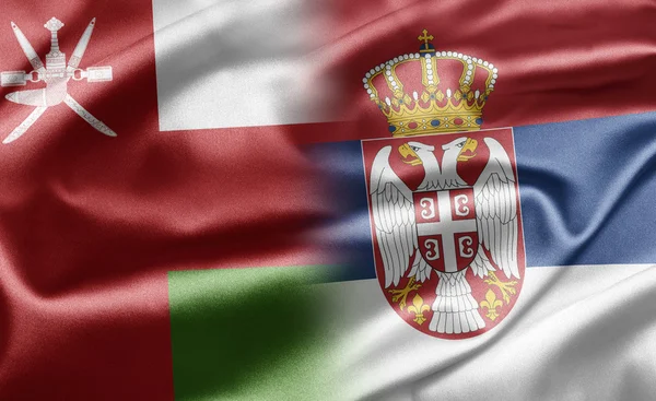 Oman und serbia — Stockfoto