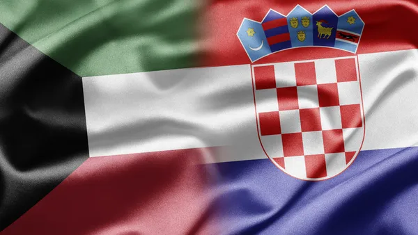 Kuvajt a Chorvatsko — Stock fotografie