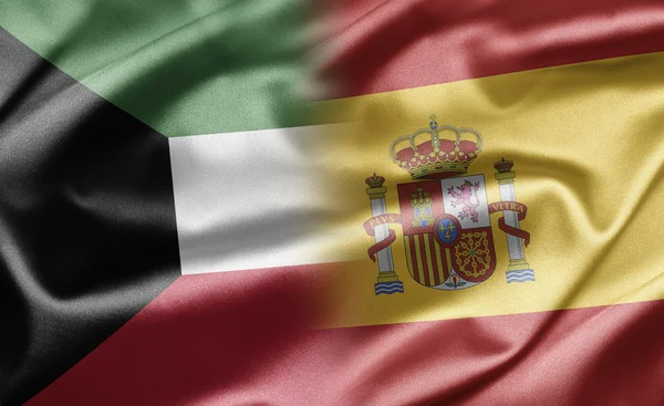 Kuwait and Spain — Stock Photo, Image