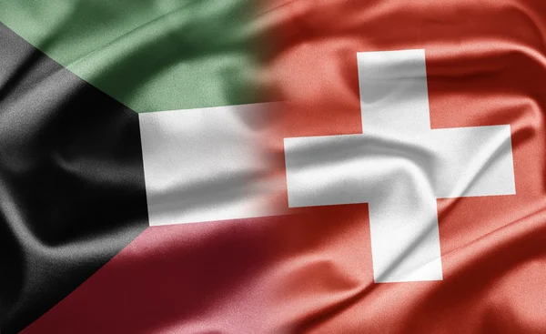 Kuwait e Suíça — Fotografia de Stock