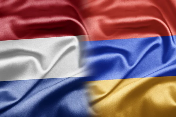 Nederlandene og Armenien - Stock-foto