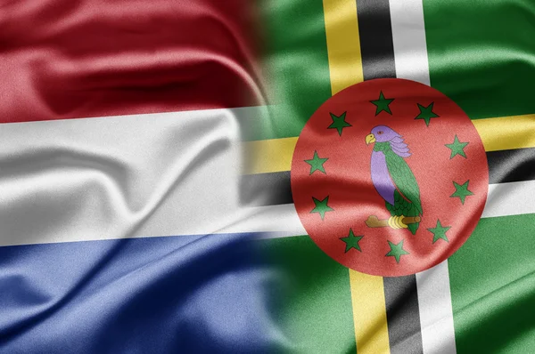 Niederlande und Dominica — Stockfoto