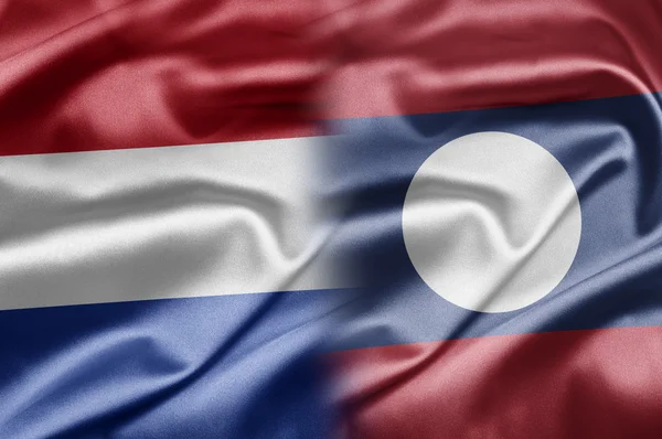 Nederland en laos — Stockfoto