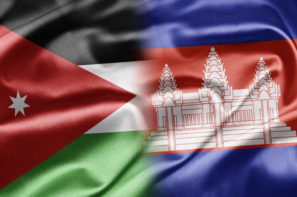 Jordanië en Cambodja — Stockfoto