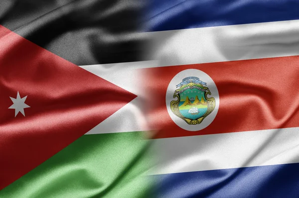 Jordan och costa rica — Stockfoto