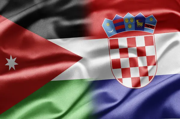 Иордания и Хорватия — стоковое фото