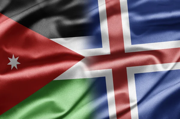 Jordanië en IJsland — Stockfoto