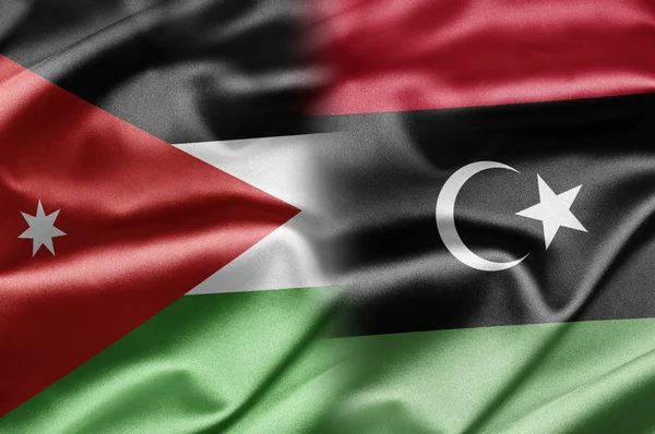Jordan och Libyen — Stockfoto
