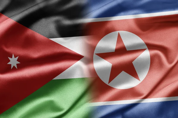 Jordan ve Kuzey Kore — Stok fotoğraf