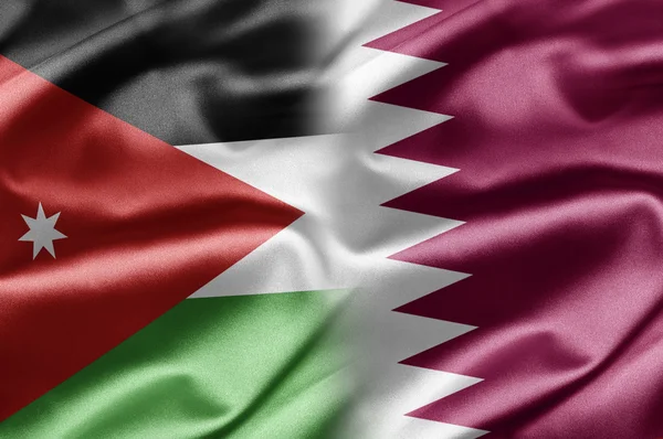 Jordan och qatar — Stockfoto