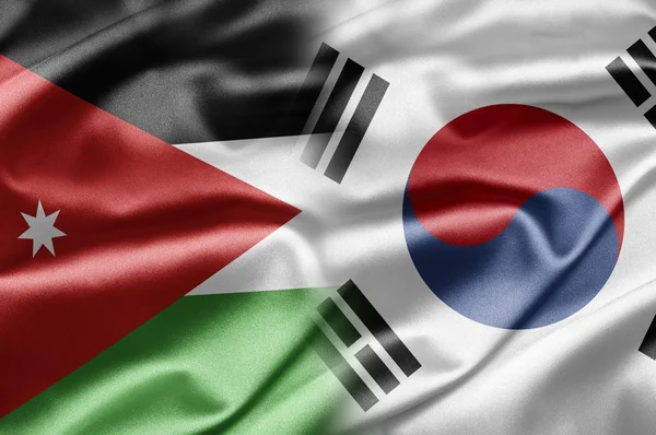 Jordan och Sydkorea — Stockfoto