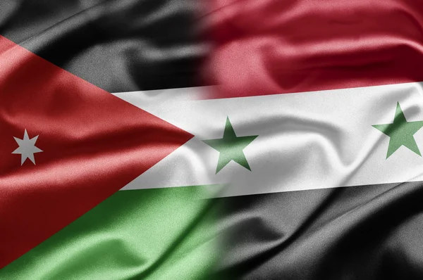Jordan і Сирія — стокове фото