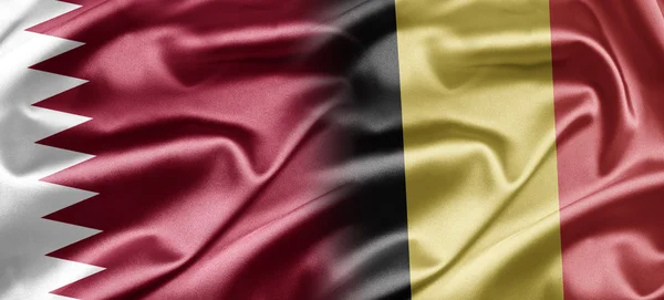 Катар и Бельгия — стоковое фото