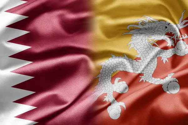 Qatar and Bhutan — Stock Photo, Image