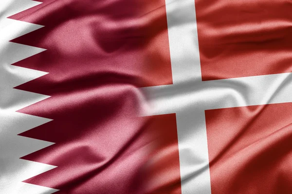 Qatar och Danmark — Stockfoto