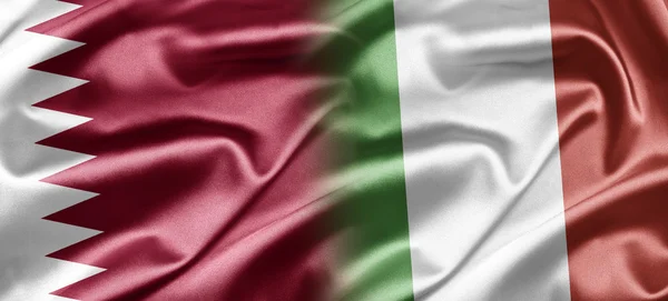 Qatar and Italy — Stock Photo, Image