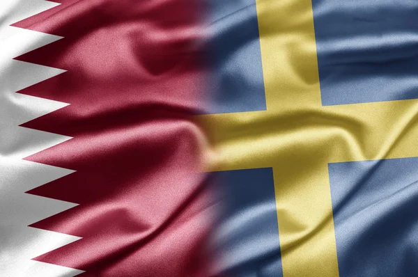 Qatar en Zweden — Stockfoto