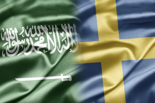 Saudiarabien och Sverige — Stockfoto