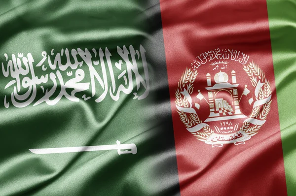 Saudi-Arabien og Afghanistan - Stock-foto