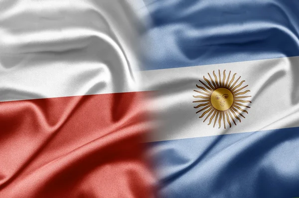 Polska i Argentyna — Zdjęcie stockowe