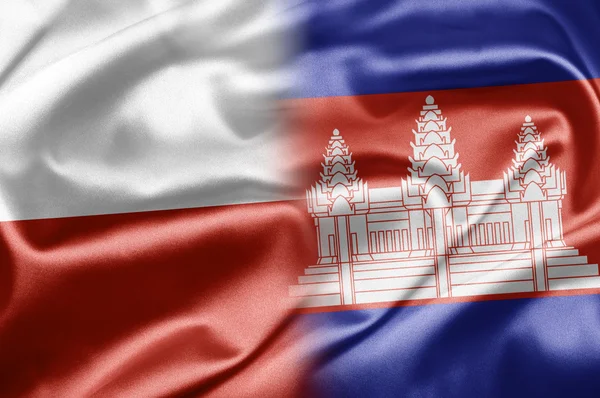 Poland and Cambodia — Stock Photo, Image