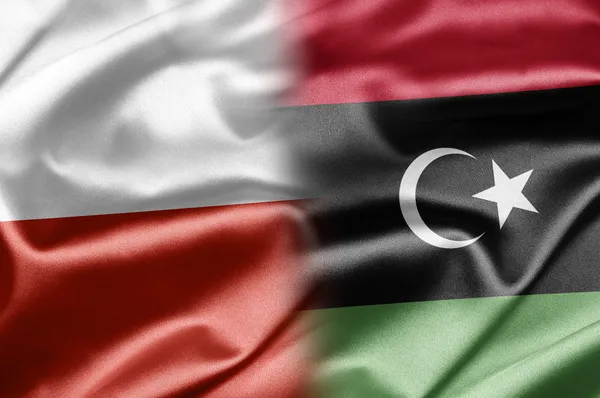 Польша и Ливия — стоковое фото